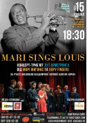 Concert tickets MARI SINGS LOUIS” – a jazz classic from Louis Armstrong's repertoire performed by Mari Zhiginas and the FINGERS Choir! Концерт genre for may 2024 - poster ticketsbox.com