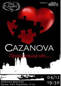 Theater tickets Романтична комедія "Прощальна ніч з CAZANOVA" - poster ticketsbox.com