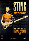 Concert tickets STING MY SONGS TOUR 2020 - poster ticketsbox.com