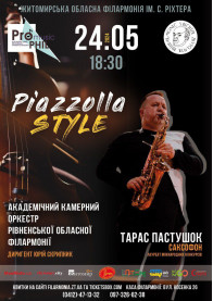 "Piazzolla Style" tickets in Zhytomyr city - Circus Шоу genre for may 2024 - ticketsbox.com