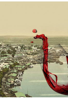 Poster  About Podol with a glass of wine, Kyiv - 2020-03-08 15:30:00