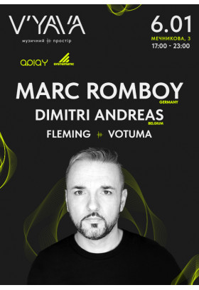 MARC ROMBOY (DE), Dimitri Andreas (BE) на V'YAVA STAGE (Мечникова, 3) Київ 2024