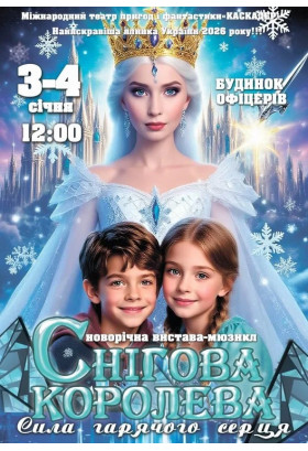 Новорічна казка-мюзикл «Снігова королева. Сила гарячого серця» Київ 2026
