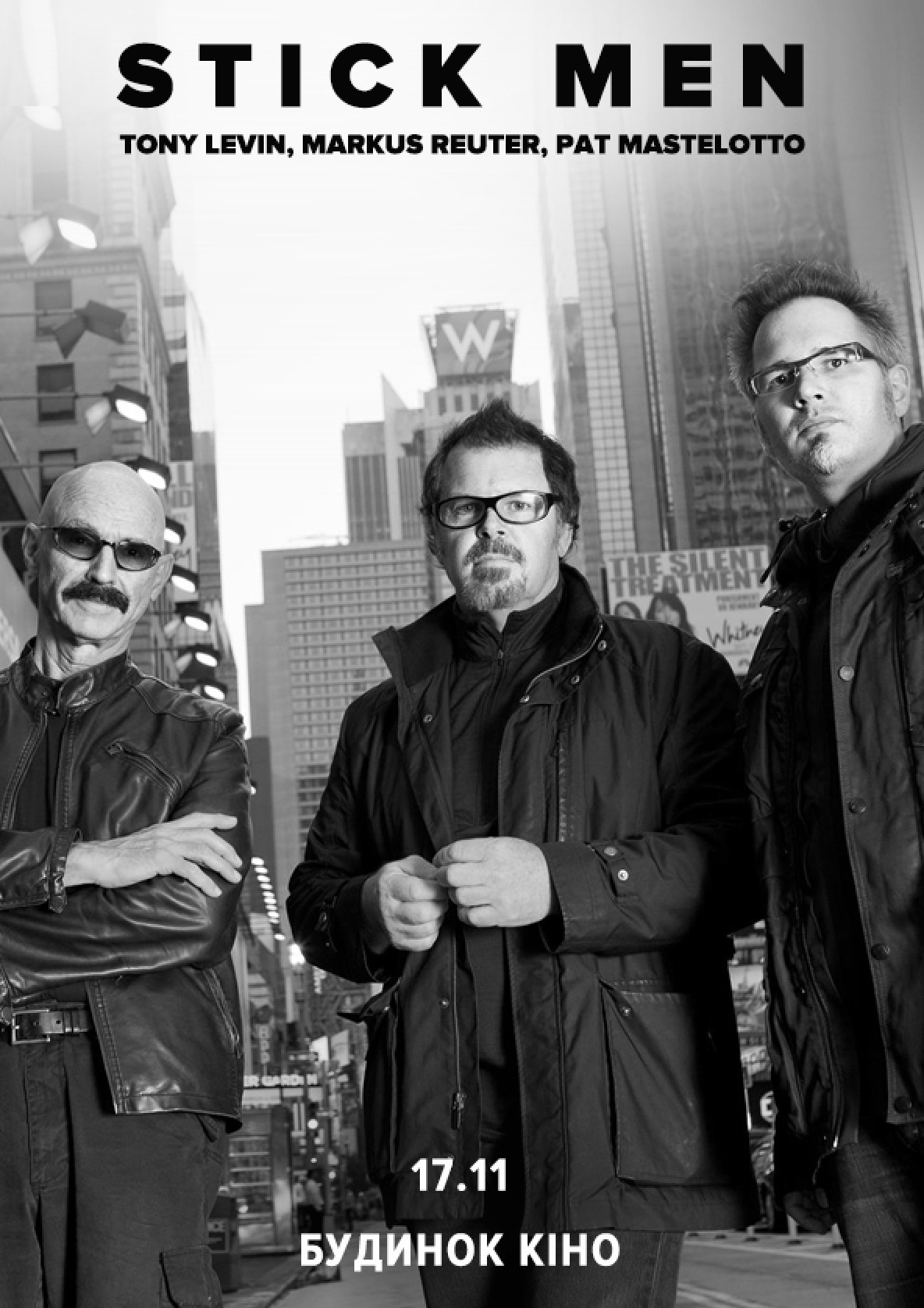 Билеты Stick Men. Tony Levin, Markus Reuter, Pat Mastelotto билет на Stick Men. Tony Levin, Markus Reuter, Pat Mastelotto в на ноябрь 2020 - афиша Ticketsbox.com