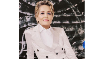 American actress Sharon Stone charmed the network with a rare photo of her three sons