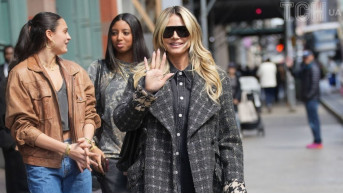 Heidi Klum Stuns in Chic Plaid as She Strolls with Daughters in NYC