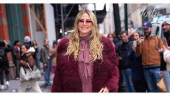 Heidi Klum Stuns in New York with Color-Coordinated Bobo Chic Look