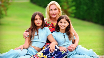 Kamaliya's Twin Daughters Thrill with Skiing Skills in Austria's Majestic Alps