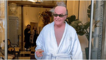 Reincarnation on the catwalk: Alexis Stone rocked Balenciaga as Jack Nicholson