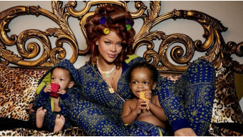 Rihanna surprised with new Savage X Fenty pajamas with her sons