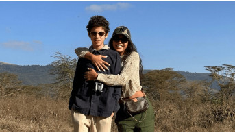 Santa Dimopoulos reveals photos of grown son on his 16th birthday