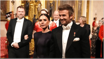 David and Victoria Beckham Stun at Buckingham Palace Banquet