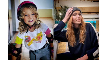 Slava Kaminska's Daughter Laura Shines on Rollerblades: A Future Sports Star?