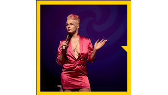 Stand-Up Sensation: Vesta Hunchenko's Bold Fashion Statement Stirs Debate