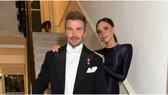 Victoria Beckham Unveils Stunning Dress at Christmas Bash