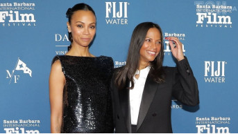 Zoe Saldana Shines at Santa Barbara Film Festival with Family Appearance