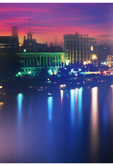 Poster  Вечерние огни над Днепром, Kyiv - 2020-02-02 16:00:00