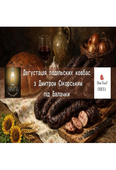 Дегустація традиційних ковбас Поділля! Одеса 2026