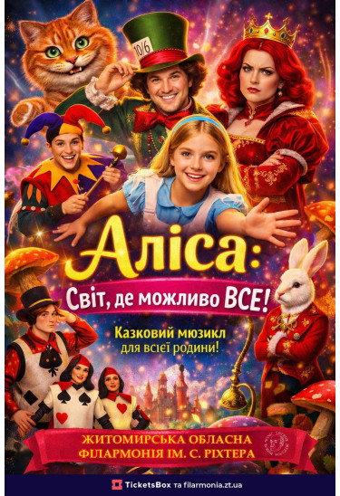 «Аліса. Світ, де можливо все» Житомир 2026